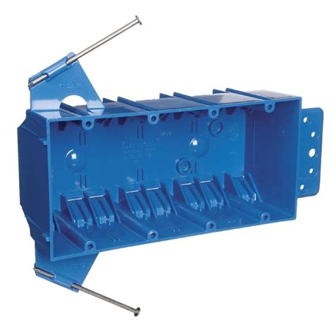 4 gang plastic electrical box over 60 cu.in|shallow 4 gang electrical box.